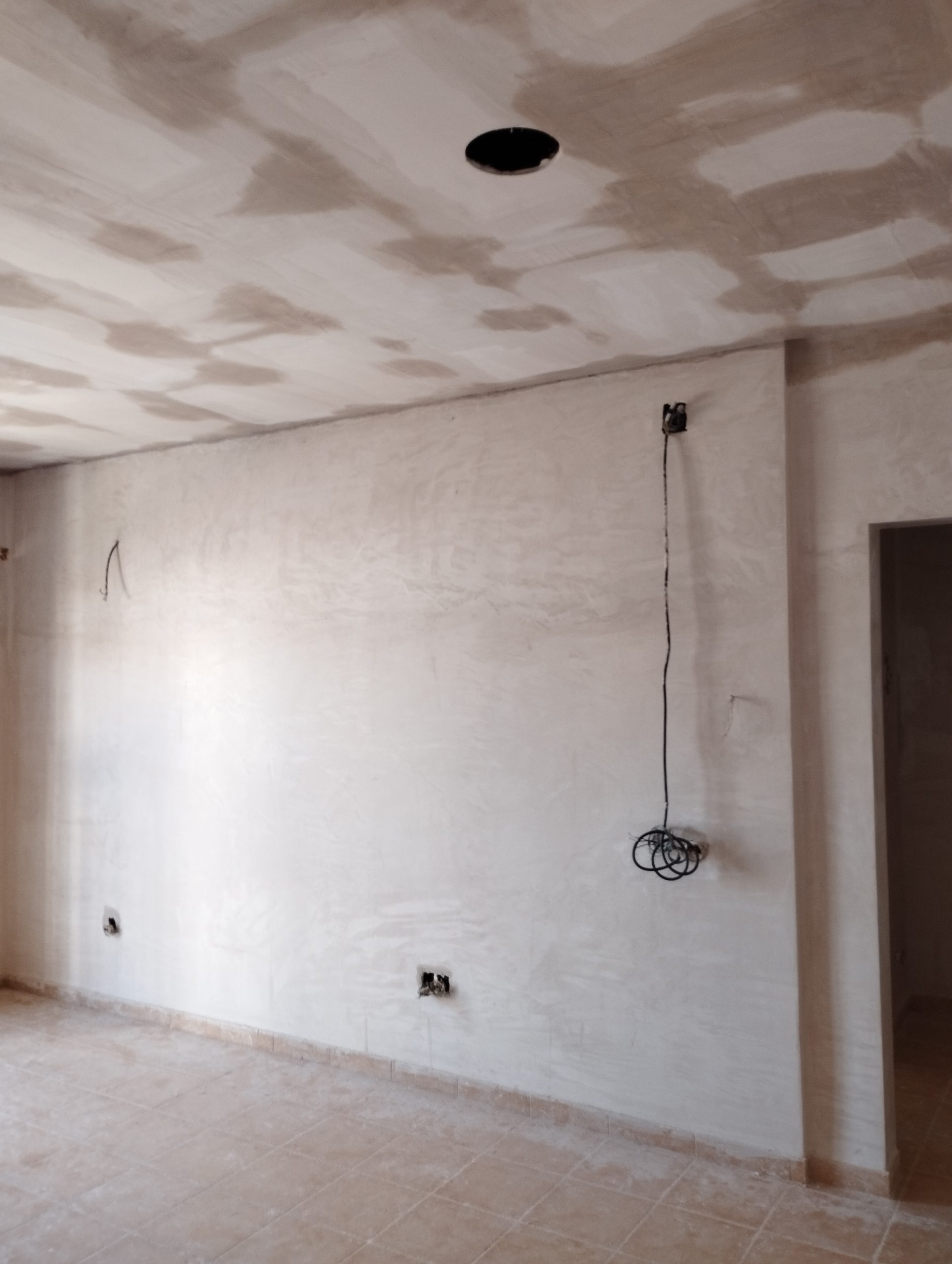 Esquina con perlita terminación fina